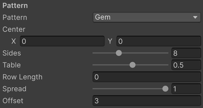 Gem parameters