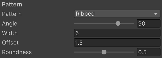 Ribbed parameters