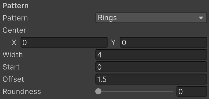 Rings parameters