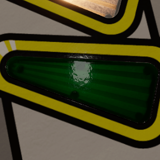Green, off