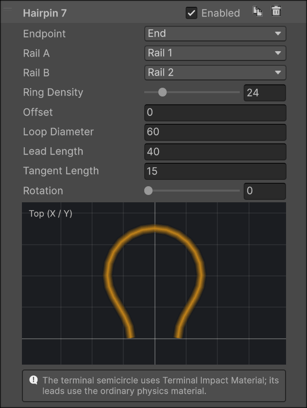 Hairpin parameters