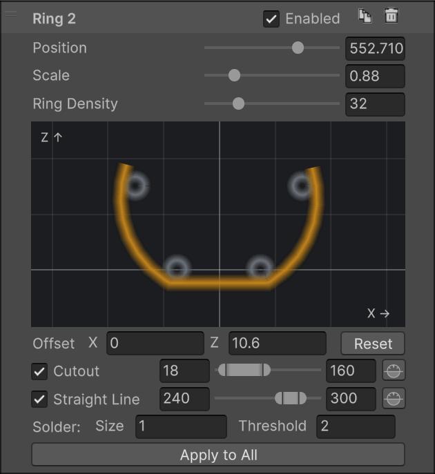 Ring parameters