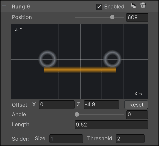 Rung parameters