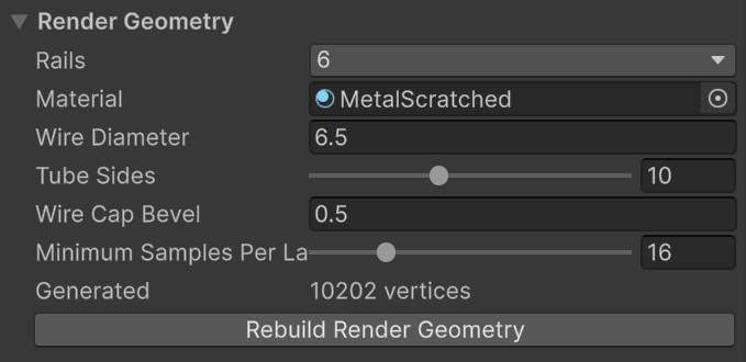 Render Geometry section