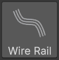 The Wire Rail button in the toolbox