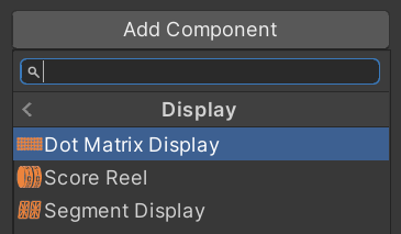 Add display component