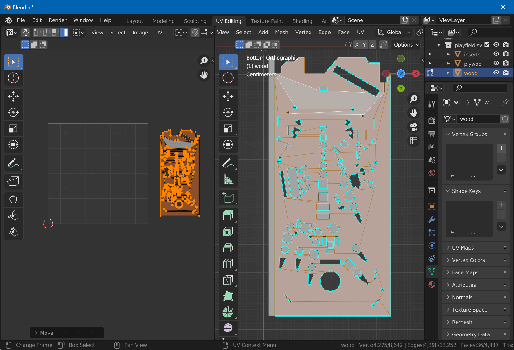 Mapped Main Surface